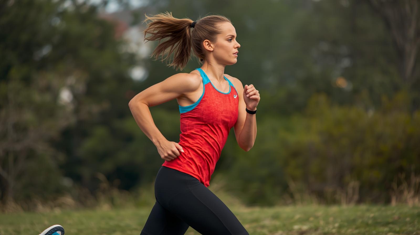 personne pratiquant la course à pied, travaillant le cardio