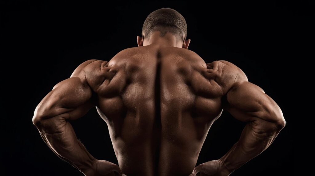 Muscles du dos, dos musclé.