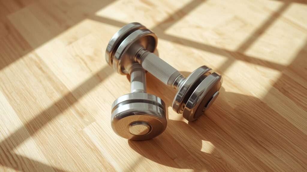 Haltères de musculation à domicile